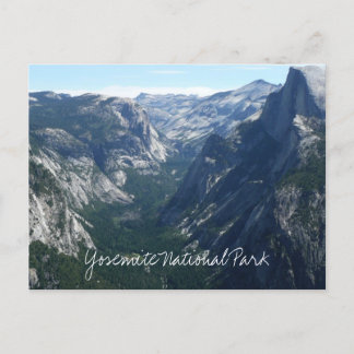 Postal Vista desde Glacier Point en el Parque Nacional Yo