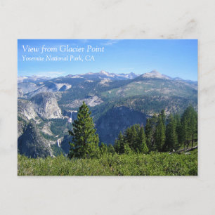 Postal Vista desde Glacier Point, Yosemite, CA Postcard
