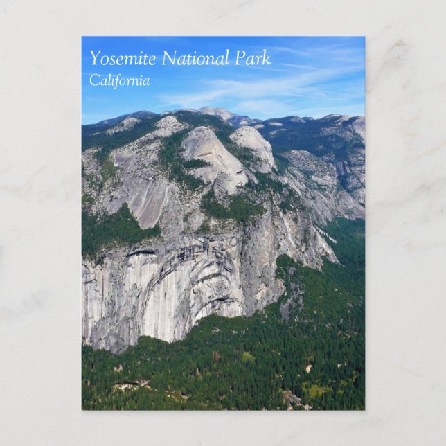 Postal Vista desde Glacier Point, Yosemite, CA Postcard (Anverso)