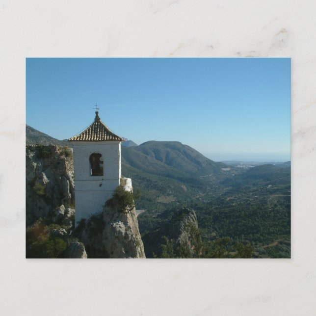 Postal Vista desde Guadalest (Anverso)