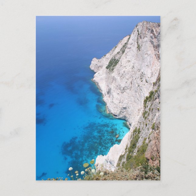 Postal Vista desde Kampi Cliffs, Zante (Anverso)