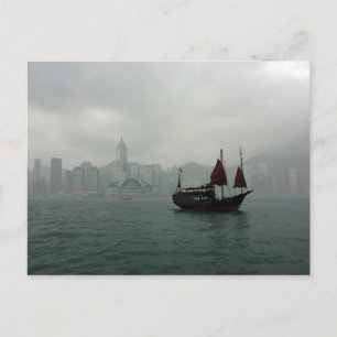 Postal Vista desde Kowloon hacia Wan Chai, Hong Kong