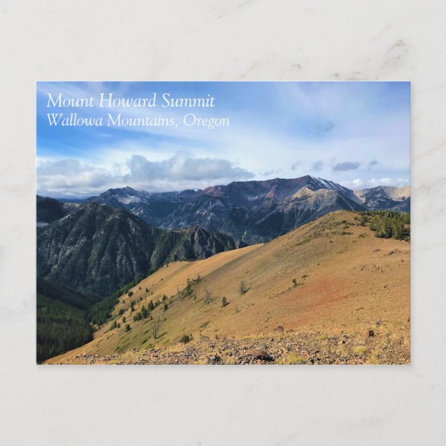Postal Vista desde la Cumbre de Mount Howard, OR (Anverso)