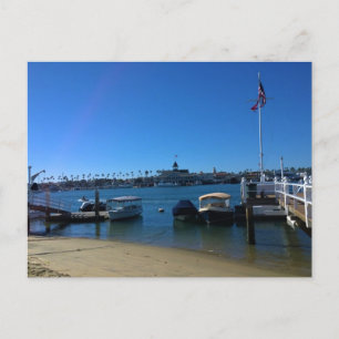 Postal Vista desde la isla de Balboa, Newport Beach, Cali
