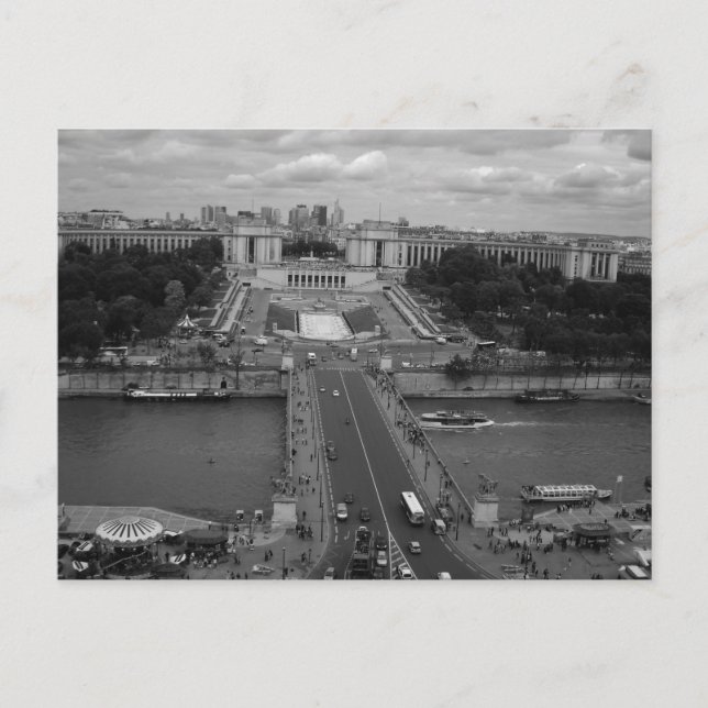 Postal Vista desde la Torre Eifeltower (Anverso)