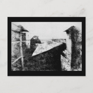 Postal Vista desde la ventana de Le Gras, primera fotogra