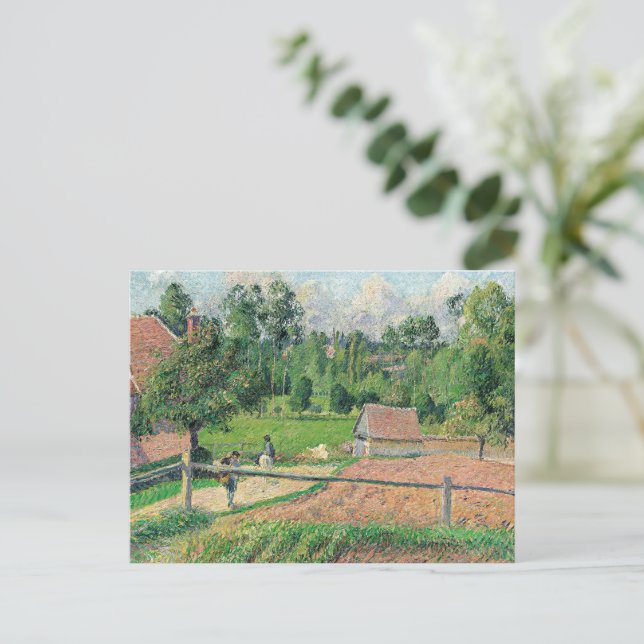 Postal Vista desde la ventana del artista Camille Pissarr (Anverso de pie)