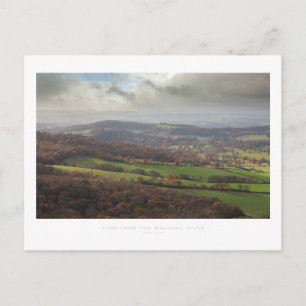 Postal Vista desde las colinas de Malvern