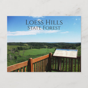 Postal Vista desde Loess Hills State Forest Overlook, Iow