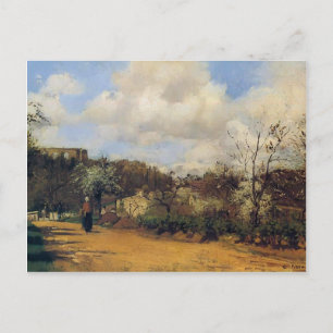 Postal Vista desde Louveciennes por Camille Pissarro