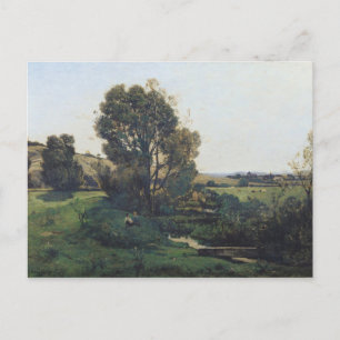 Postal Vista desde Moncel-sur-Seine, c.1868
