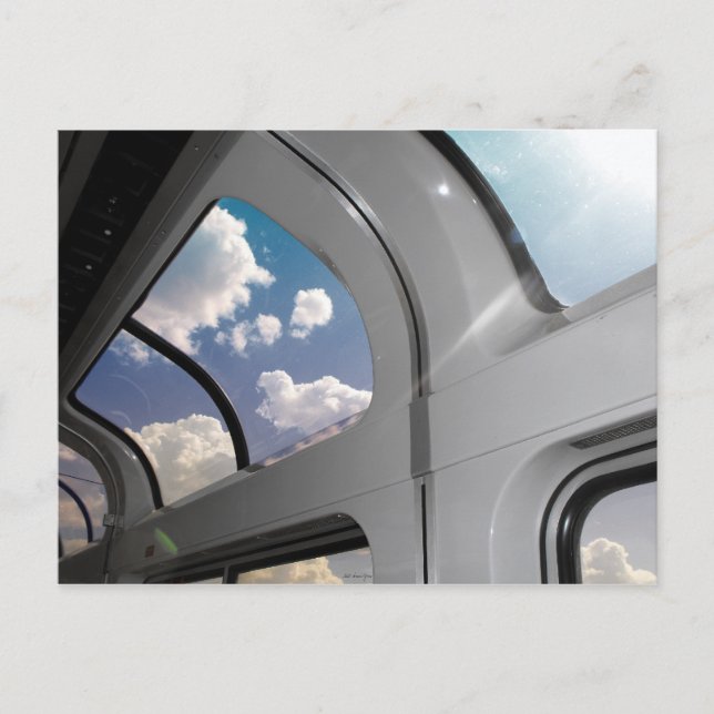 Postal Vista desde un Lounge Car (postal) (Anverso)