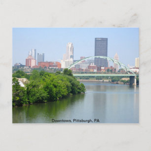 Postal Vista desde un puente, Pittsburgh PA