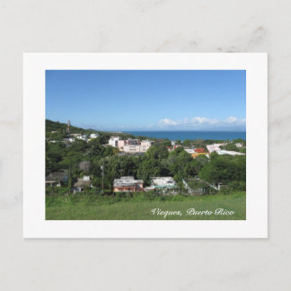 Postal Vista desde Vieques