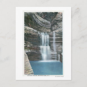 Postal Vista en cascada de cortinas