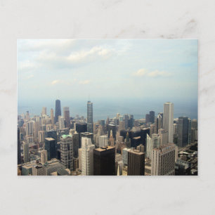 Postal Vista En Línea De Esquina De Chicago Desde La Torr