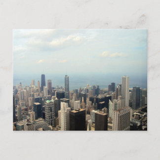 Postal Vista En Línea De Esquina De Chicago Desde La Torr