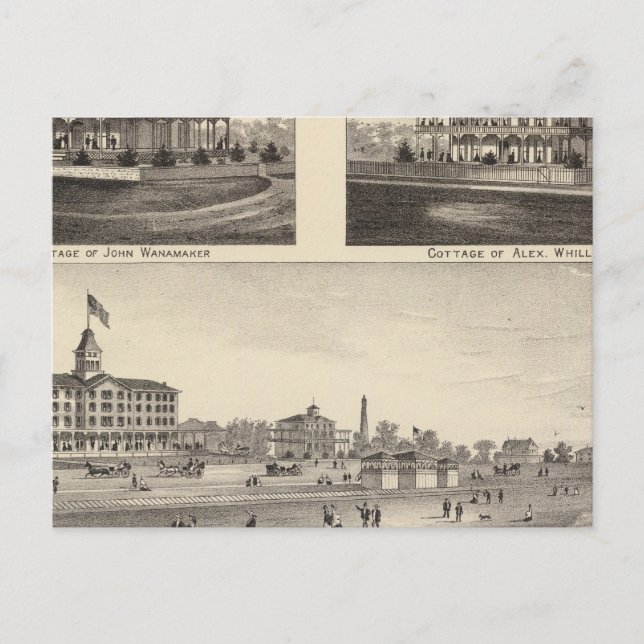 Postal Vista en Sea Grove, Cape May Point (Anverso)