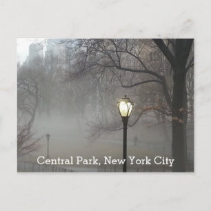 Postal Vista escénica del parque Central de Nueva York en