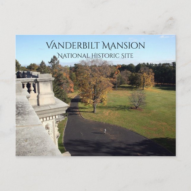 Postal Vista este desde la mansión Roof Vanderbilt, Hyde  (Anverso)