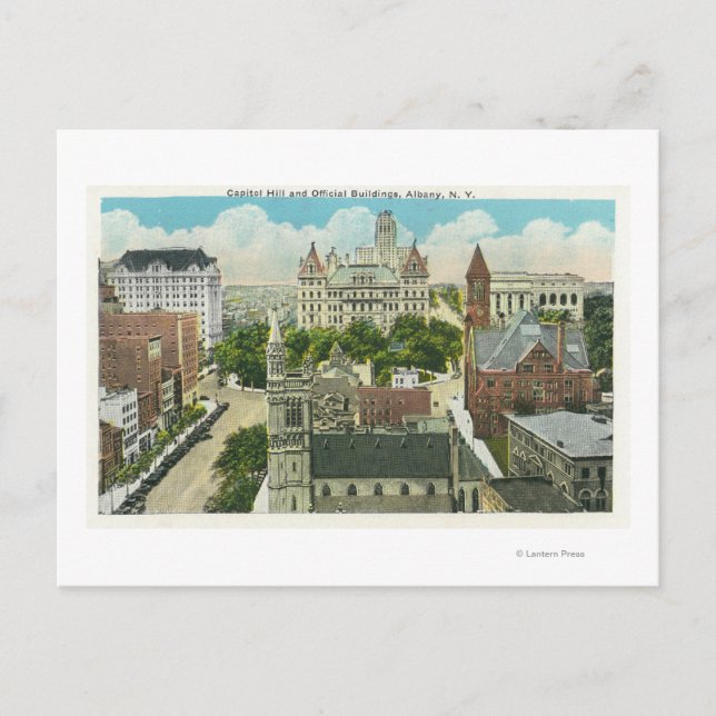 Postal Vista exterior de Capitol Hill y oficial (Anverso)