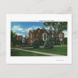 Postal Vista exterior de Josselyn Hall, Vassar College