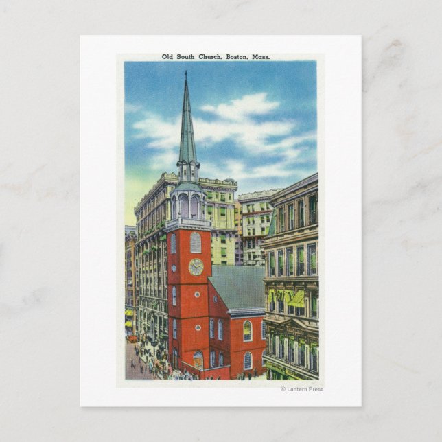 Postal Vista exterior de la antigua Iglesia del Sur (Anverso)