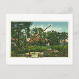 Postal Vista exterior de la antigua vivienda Harlow # 2