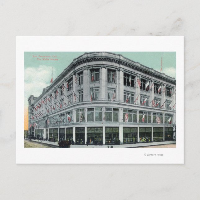 Postal Vista exterior de la Casa Blanca (Anverso)