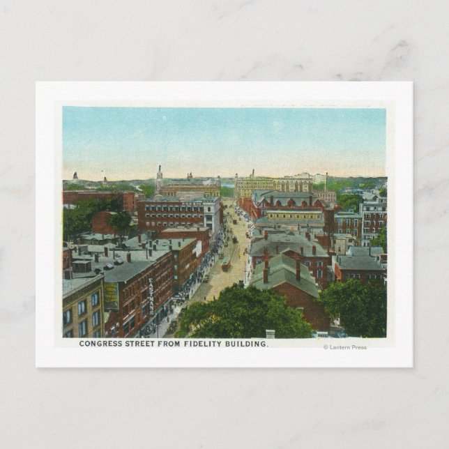 Postal Vista exterior de la casa de Longfellow (Anverso)