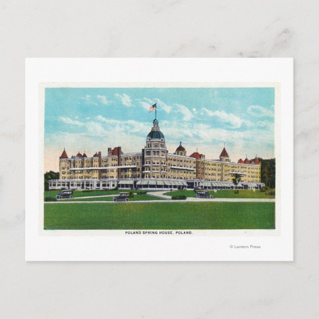 Postal Vista exterior de la Casa de Primavera de Polonia  (Anverso)