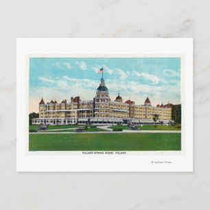 Postal Vista exterior de la Casa de Primavera de Polonia 