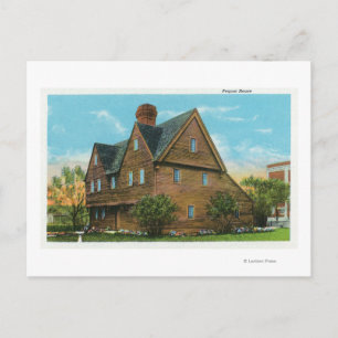 Postal Vista exterior de la Casa Pequot