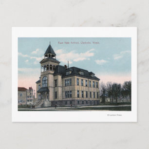 Postal Vista exterior de la escuela East Side Bldg