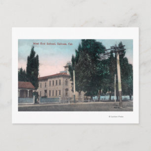 Postal Vista exterior de la escuela West End