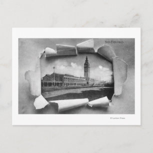 Postal Vista exterior de la estación de ferris