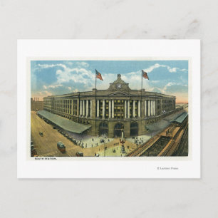 Postal Vista exterior de la estación sur nº 3