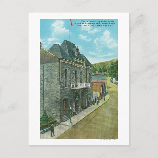 Postal Vista exterior de la famosa Ópera (Anverso)