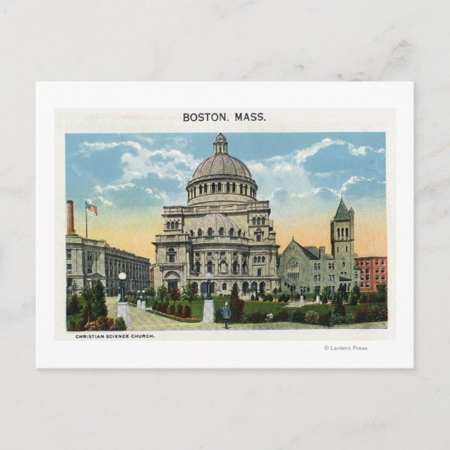 Postal Vista exterior de la Iglesia de la Ciencia Cristia (Anverso)