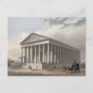 Postal Vista exterior de la Madeleine, París