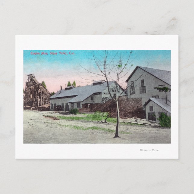 Postal Vista exterior de la mina Imperio (Anverso)