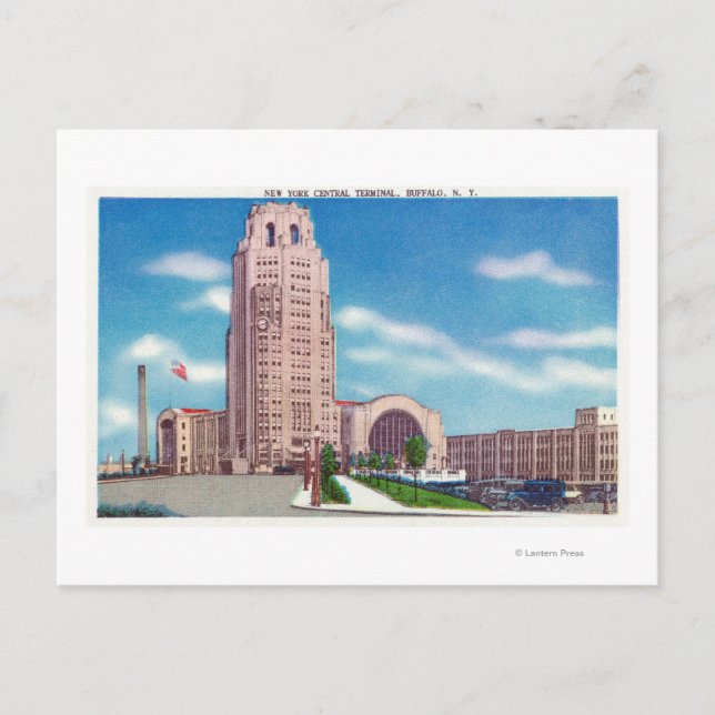 Postal Vista exterior de la terminal central Bldg de NY (Anverso)