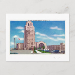 Postal Vista exterior de la terminal central Bldg de NY
