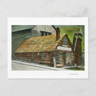 Postal Vista exterior de las obras de Log Cabin Soda, Igl