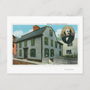 Postal Vista exterior de Nathaniel Hawthorne