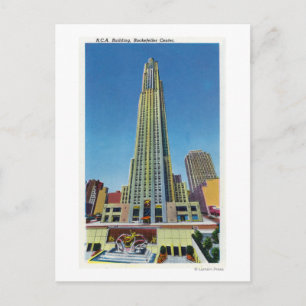 Postal Vista exterior de RCA Bldg, Rockefeller Center