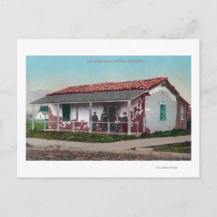 Postal Vista exterior de un antiguo Adobe HomeVentura, CA
