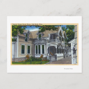 Postal Vista exterior de una típica casa de pan de jengib