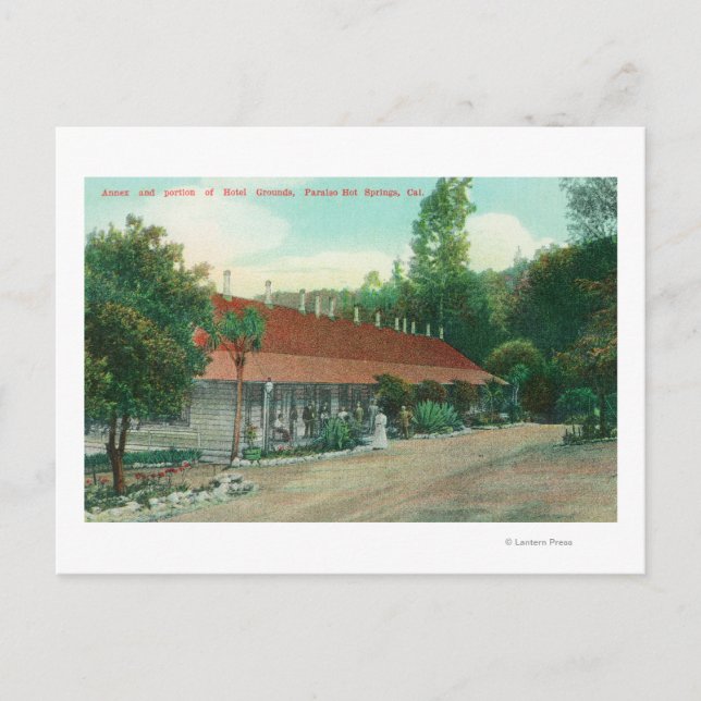 Postal Vista exterior del anexo y de los terrenos del hot (Anverso)