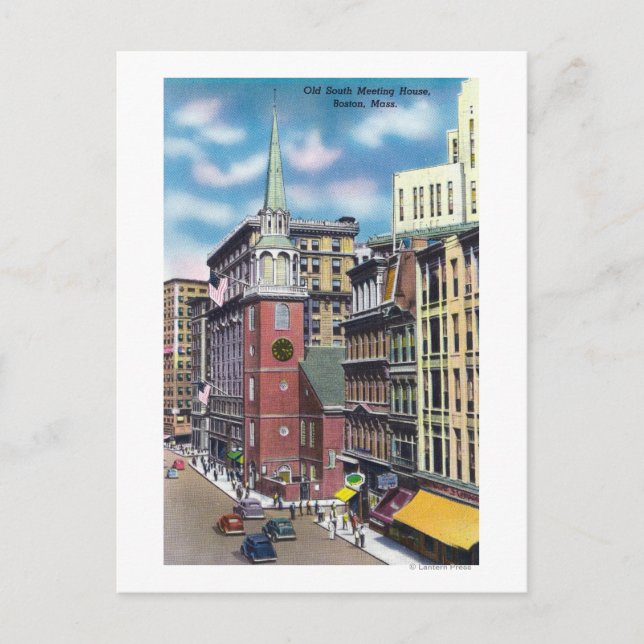 Postal Vista exterior del antiguo Salón de Encuentros Sur (Anverso)